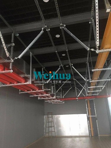 设备支架成型机的根基抗震解决方式